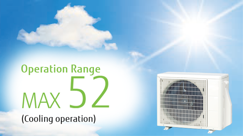 Highly efficient operation even at high outdoor temperatures