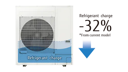 Refrigerant saving design