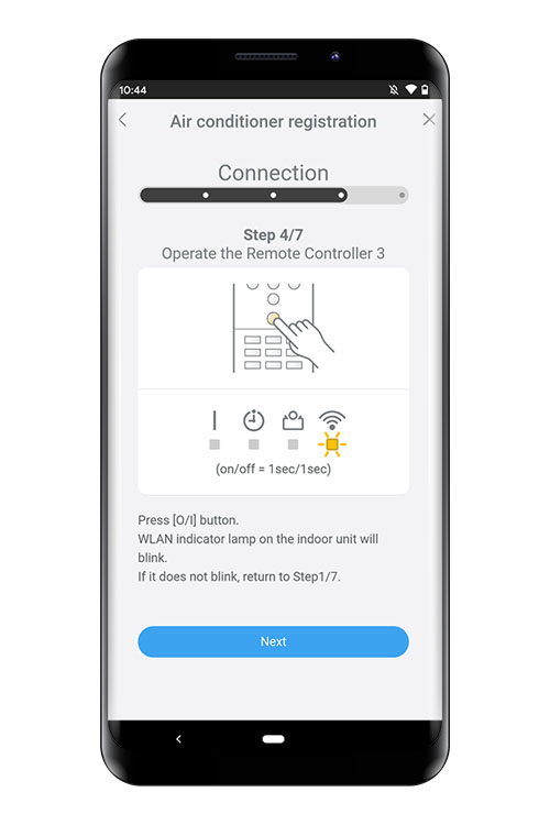 Press the WPS button on the WLAN router that you are connecting to. Refer to the operating manual of the WLAN router for the location of the button and how to press it.