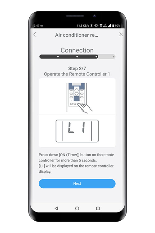 Press the WPS button on the WLAN router that you are connecting to. Refer to the operating manual of the WLAN router for the location of the button and how to press it.