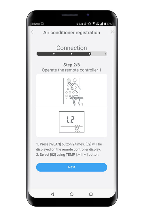 Press the WPS button on the WLAN router that you are connecting to. Refer to the operating manual of the WLAN router for the location of the button and how to press it.