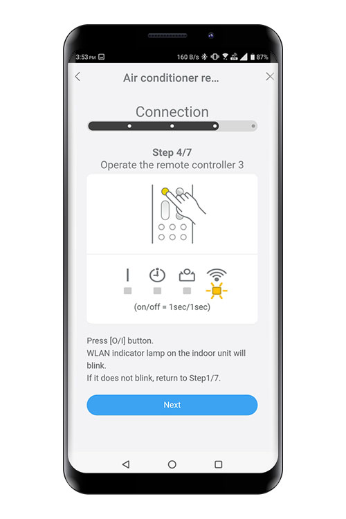 Press the WPS button on the WLAN router that you are connecting to. Refer to the operating manual of the WLAN router for the location of the button and how to press it.