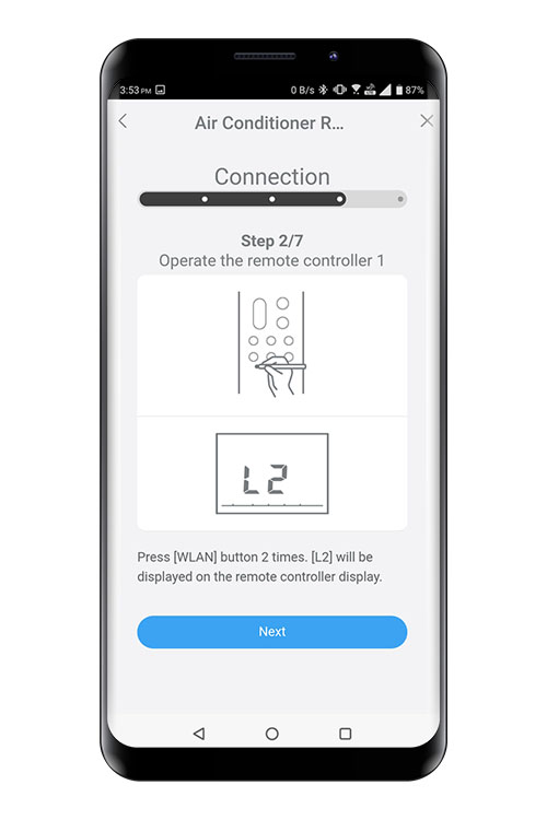 Press the WPS button on the WLAN router that you are connecting to. Refer to the operating manual of the WLAN router for the location of the button and how to press it.