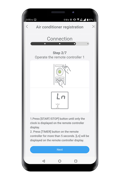 Press the WPS button on the WLAN router that you are connecting to. Refer to the operating manual of the WLAN router for the location of the button and how to press it.